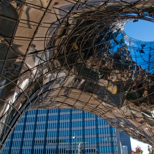 Roof Like a Liquid Flung Over the Plaza