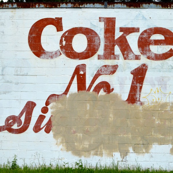 Coke ad / Go Tigers mural
