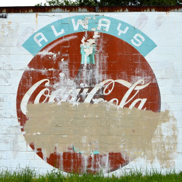 Coke ad / Go Tigers mural