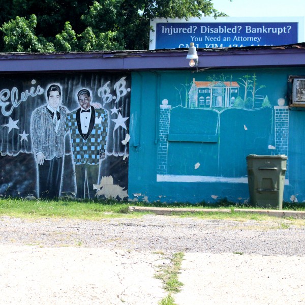 Elvis and B.B. King mural